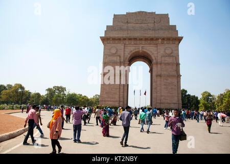 India Gate, New Delhi - Denkmal Toten des Ersten Weltkrieges. Stockfoto