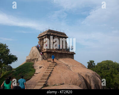 Mahabalipuram Rock Temple, Tamil Nadu, Indien Stockfoto