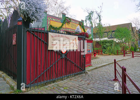 Ansicht des Musée des Arts Forains Museum, ein eigenes Museum der Kirmes Objekte in Bercy in Paris, Frankreich Stockfoto