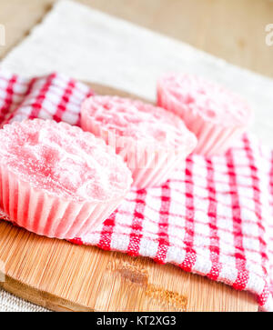 Erdbeer granita Stockfoto
