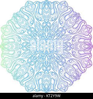 Ethnische Bunte, mit Blumenmustern Mandala. Vintage dekorative Elemente. Dekor für ihr Design, spitzen Verzierung. Orientalische Muster, Vector Illustration. Islam, Arabisch Stock Vektor
