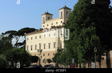 Ansicht der Villa Medici in Rom, Italien Stockfoto