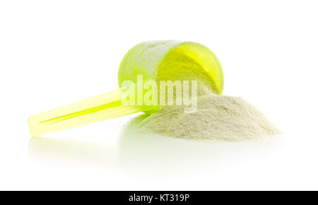 Whey Protein Pulver. Stockfoto