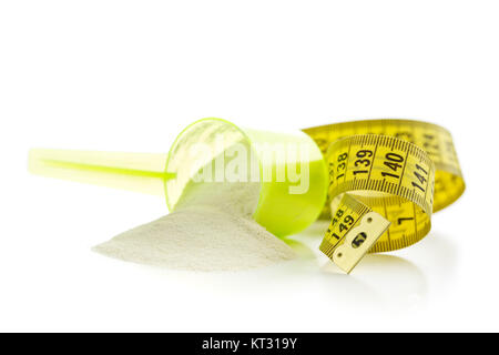 Whey Protein Pulver. Stockfoto