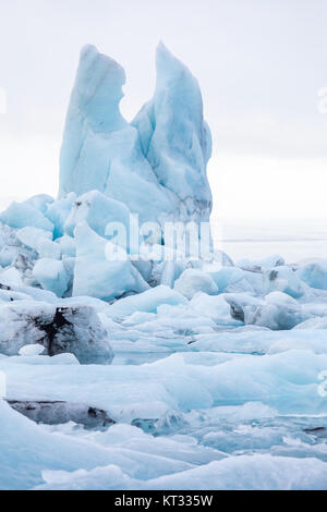 Jökulsárlón Lagune Island Stockfoto