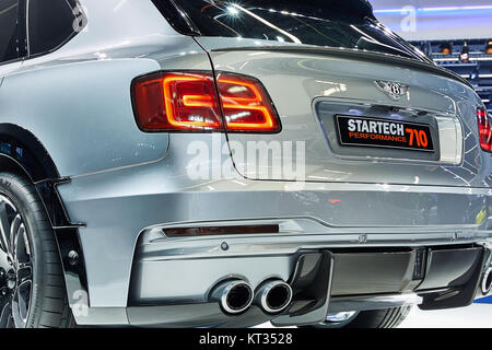 Frankfurt, Deutschland - 12. September 2017: 2017 Bentley Bentayga W12 von Startech präsentiert auf der 67. Internationalen Automobil-Ausstellung (IAA) in der M Stockfoto