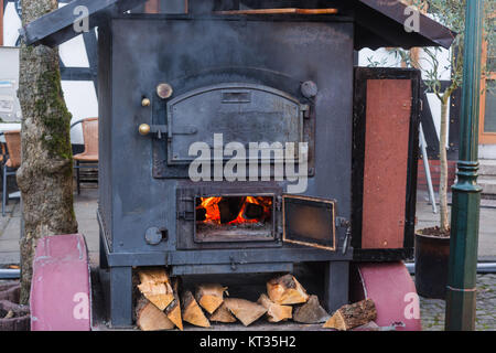 Mobile metall Herd Stockfoto