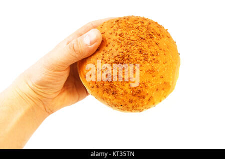 Türkisches Brot, winzige Brot, Sesam Brot, Bilder von Brot in einem Beutel Stockfoto