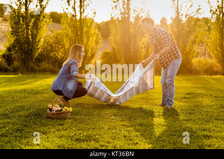 Ein schöner Tag für ein Picknick Stockfoto