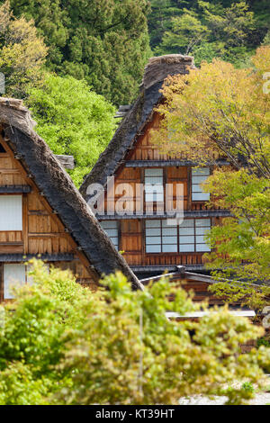 Traditionelle und historische japanische Dorf Ōgimachi - Shirakawa-Go, Japan Stockfoto