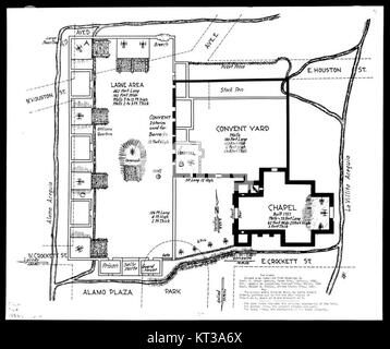 Die Alamo Mission in San Antonio, Texas, ist ein historischer Ort, an dem 1836 die entscheidende Schlacht von Alamo während der texanischen Revolution stattfand. Heute gehört sie zum UNESCO-Weltkulturerbe und dient als Symbol texanischer Unabhängigkeit und Widerstandsfähigkeit. Stockfoto