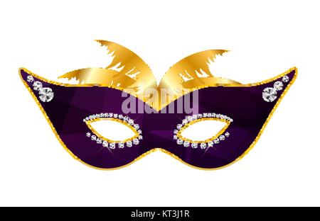 Karneval Maske Symbol. Vector Illustration Stock Vektor