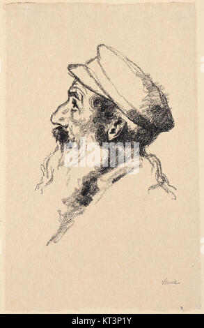 Ein Kunstwerk von Hermann Struck mit dem Titel Grafik, das 2002 auf der JMBerlin ausgestellt wurde und den charakteristischen grafischen Stil von Struckâ zeigt. Stockfoto