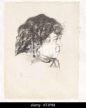 Der Druck von Hermann Struck mit dem Titel „Grafik JMBerlin“ entstand 1987 in der DDR. Struck, ein renommierter Künstler, ist bekannt für seine unverwechselbare grafische Kunst, die das Wesen der deutschen Kultur im 20. Jahrhundert erfasst. Stockfoto