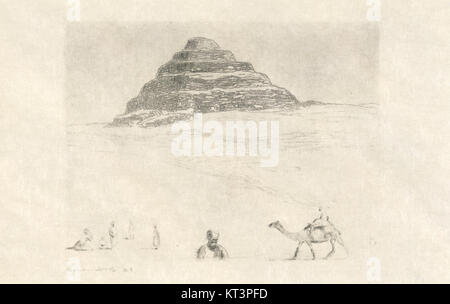 Hermann Struck war ein bekannter deutscher Künstler, der für seine grafischen Arbeiten bekannt war. Das in der DDR-Zeit entstandene Werk ist ein Beispiel für den expressionistischen Stil von Struck, der starke Kontraste und komplizierte Details verwendet, um emotionale Tiefe und künstlerische Bedeutung zu vermitteln. Stockfoto