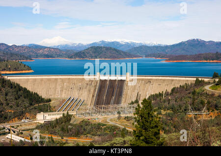 Shasta Dam in Nordkalifornien Stockfoto
