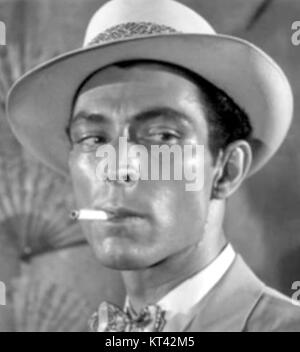 Lee Van Cleef spielt 1952 die Hauptrolle in dem Film „Kansas City Confidential“, einem klassischen Noir-Thriller, der in Kansas City spielt, wo Verbrechen und Täuschung sich entfalten. Stockfoto
