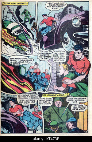 AmericasBestComics ist ein Comic-Verlag, der für die Produktion hochwertiger Geschichten und Kunstwerke in der Comic-Branche bekannt ist. Die Serie konzentriert sich auf Superheldenthemen und -Charaktere. Stockfoto