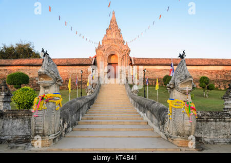 Antiken Tempel von Wat Phra That Lampang Luang in Thailand Stockfoto