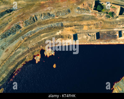 Verlassene alte Kupfer Extraktion Sao Domingos Mine Stockfoto