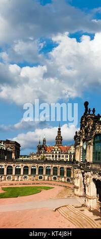 Zwinger und Hofkirche, Dresden, Deutschland Stockfoto