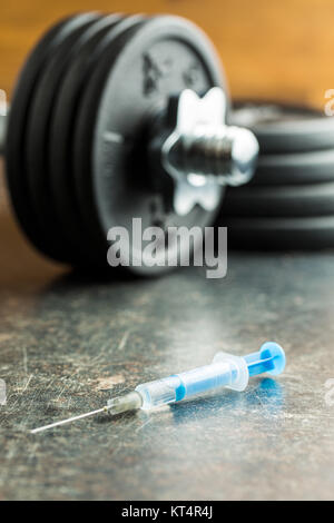 Doping im Sport. Stockfoto
