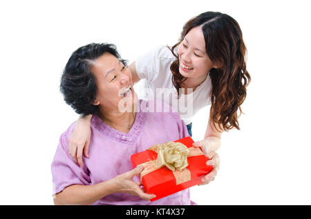 Geschenkverpackung für Mutter Stockfoto