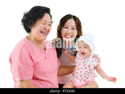 Großmutter, Mutter und Enkelkind Stockfoto