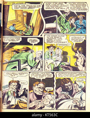 „Americas Best Comics“ ist eine Comicserie, die verschiedene Superheldengeschichten mit farbenfrohen Illustrationen und actionreichen Erzählungen für Comic-Fans präsentiert. Stockfoto