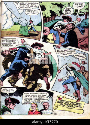 *America's Best Comics*, veröffentlicht in den 1940er Jahren, war bekannt für seine populären Comic-Geschichten mit Helden und Abenteuern, die die Leser dieser Ära fesselten. Dieser Comic repräsentiert die Anfänge des Genres. Stockfoto