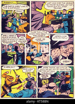 AmericasBestComics ist ein Comic-Verlag, der für die Produktion hochwertiger Superhelden- und Genre-Fiction-Werke bekannt ist. Das Unternehmen ist bekannt für sein kreatives Geschichtenerzählen, seine lebendigen Kunstwerke und seine tiefe Charakterentwicklung. Stockfoto