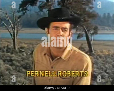 Pernell Roberts im Bonanza Vorspann Episode bittere Wasser Stockfoto