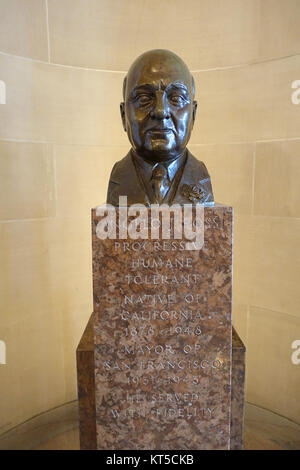 Angelo J. Rossi Denkmal - San Francisco City Hall - San Francisco, CA - DSC 02746 Stockfoto