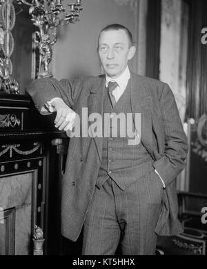 Sergei Rachmaninoff LOC 30160 beschnitten Stockfoto