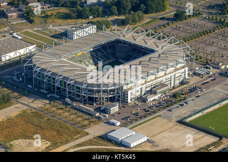 Borussia-Park, das Stadion von Borussia Mönchengladbach, Bundesliga, Mönchengladbach, Niederrhein, Nordrhein-Westfalen, Deutschland, Europa, M Stockfoto