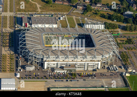 Borussia-Park, das Stadion von Borussia Mönchengladbach, Bundesliga, Mönchengladbach, Niederrhein, Nordrhein-Westfalen, Deutschland, Europa, M Stockfoto