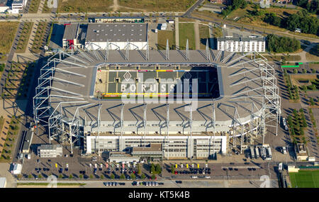 Borussia-Park, das Stadion von Borussia Mönchengladbach, Bundesliga, Mönchengladbach, Niederrhein, Nordrhein-Westfalen, Deutschland, Europa, M Stockfoto