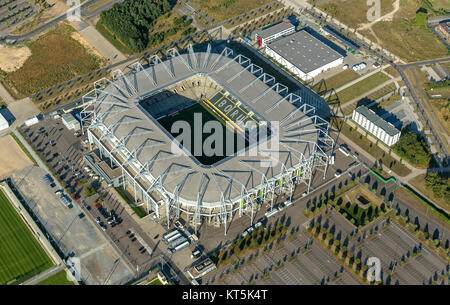 Borussia-Park, das Stadion von Borussia Mönchengladbach, Bundesliga, Mönchengladbach, Niederrhein, Nordrhein-Westfalen, Deutschland, Europa, M Stockfoto