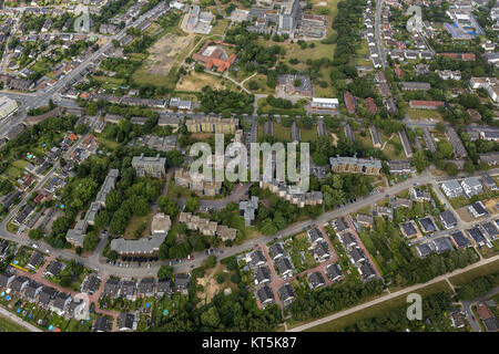 Recklinghausen Wohnsiedlung Vivawest Breukesbachsiedlung vor der Sanierung, Wolkenkratzer, soziale Ausrichtung, Ruhrgebiet, Recklinghausen, NRW, Deutschland, Euro Stockfoto