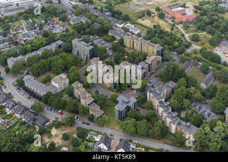 Recklinghausen Wohnsiedlung Vivawest Breukesbachsiedlung vor der Sanierung, Wolkenkratzer, soziale Ausrichtung, Ruhrgebiet, Recklinghausen, NRW, Deutschland, Euro Stockfoto