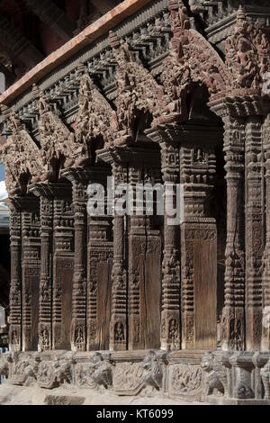 Kathmandu, Nepal. Newari Architektur Stockfoto