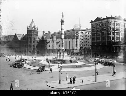 Soldaten und Matrosen Denkmal, Lafayette Square, Buffalo, New York Stockfoto