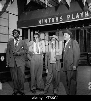 Thelonious Monk, Howard McGhee, Roy Eldridge, und Teddy Hill, Minton's Playhouse, New York, N.Y., Ca. Sept. 1947 (06201) William P. Stockfoto