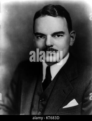 Thomas E. Dewey war ein US-amerikanischer Politiker, der als Gouverneur von New York fungierte und zweimal republikanischer Präsidentschaftskandidat war. Er spielte eine Schlüsselrolle in der amerikanischen Politik Mitte des 20. Jahrhunderts. Stockfoto