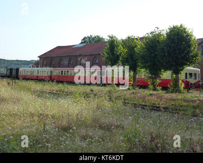 Arques (Pas-de-Calais, Fr) ancienne Gare, halte train Touristique Stockfoto