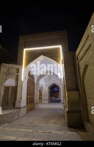 Altstadt von Borik Usbekistan bei Nacht Stockfoto