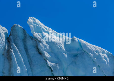 Chaos und Durcheinander cravasses Eis am Ende der Matanuska Gletscher, nordöstlich von Anchorage, Alaska, USA Stockfoto