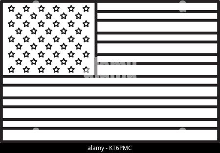 USA-Flagge isolierte Symbol Vektor illustration Design Stock Vektor