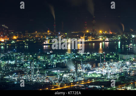 Mizushima Küsten Industriegebiet in Japan Stockfoto