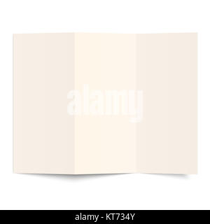 leeren Blatt Papier Stockfoto